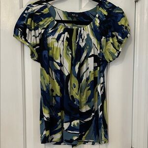 Style & Co./Macy’s Brand. Women's Blue Black and Green Blouse